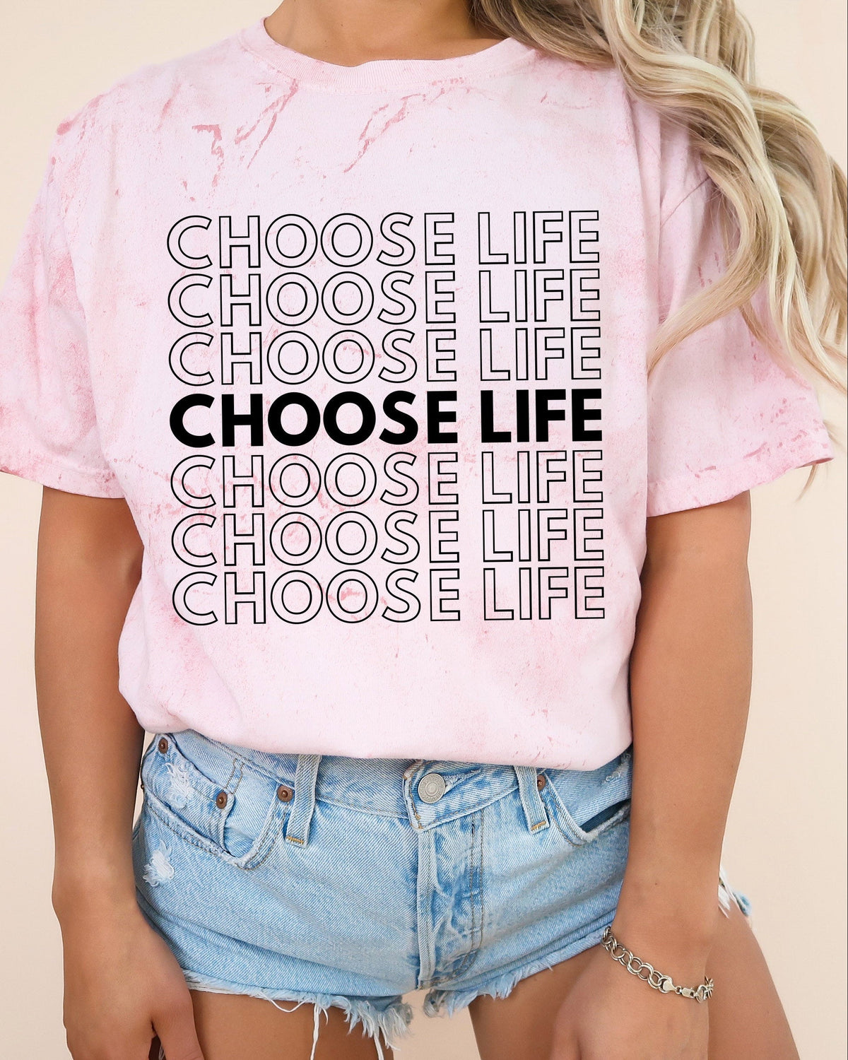 Choose Life Christian Comfort Colors Garment Dyed Christian T Shirt