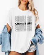 Choose Life Christian Comfort Colors Garment Dyed Christian T Shirt
