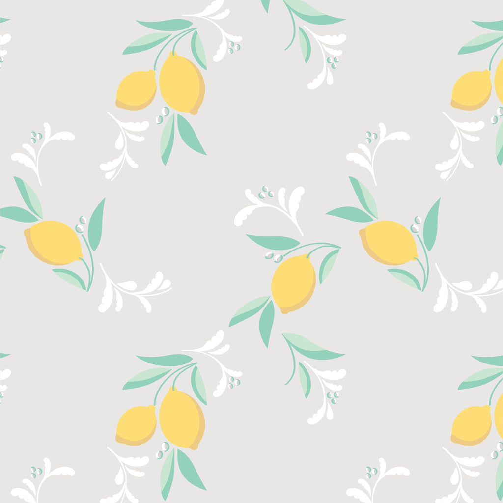 Amalfi Coast Lemon Gray Zippered Romper