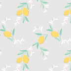 Amalfi Coast Lemon Gray Zippered Romper