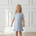 The Claire — Blue Micro Stripe