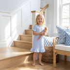 The Claire — Blue Micro Stripe