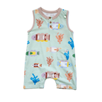 Cleo baby romper shorts | Origami Ocean