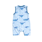 Cleo baby romper shorts | Whales