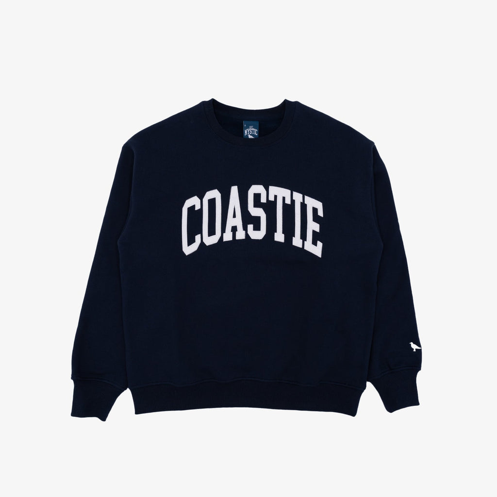 Coastie Embroidered Crewneck - Navy