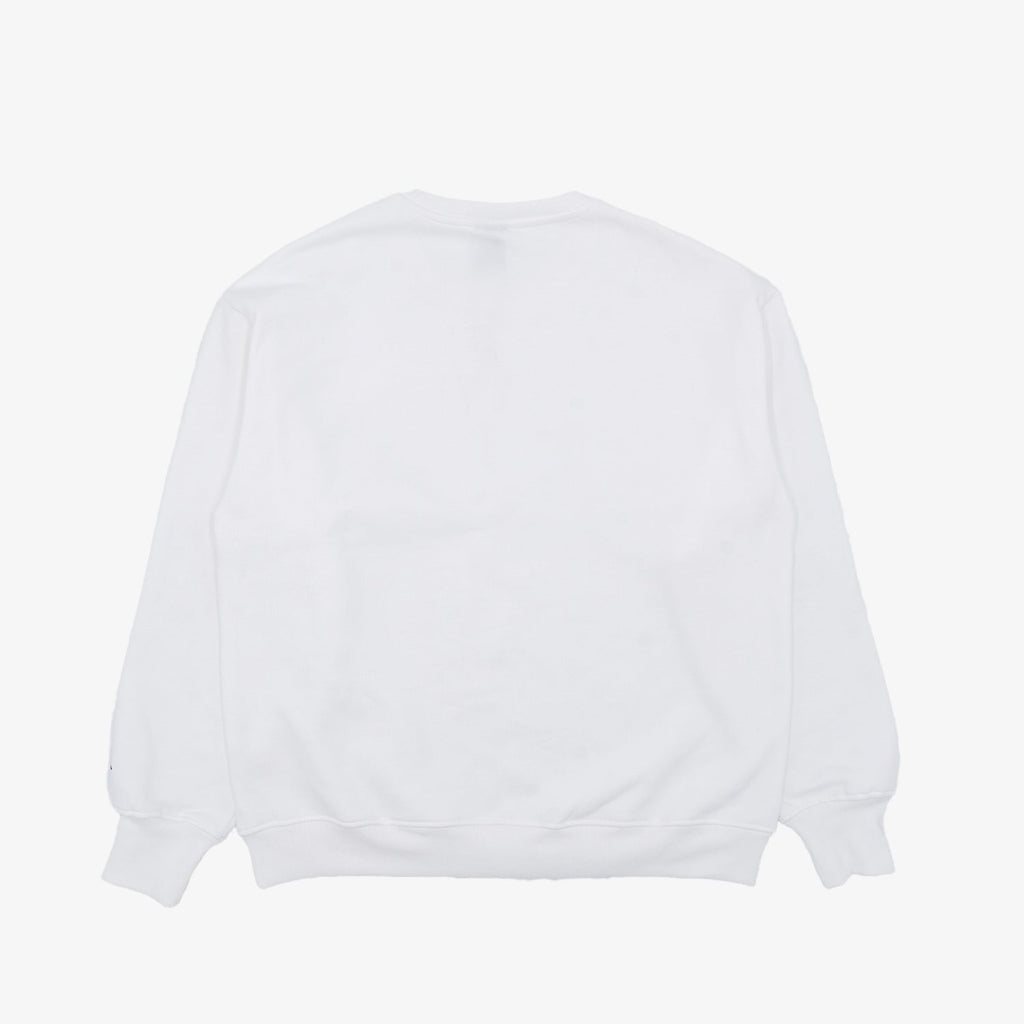 Coastie Embroidered Crewneck - White