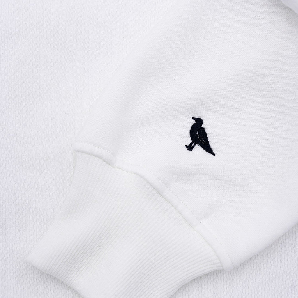 Coastie Embroidered Crewneck - White