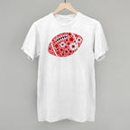 Floral Football Red