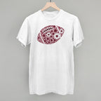 Floral Football Maroon