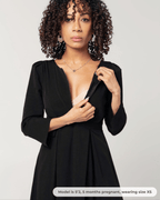 Sarah Empire Maternity & Nursing Dress in TENCEL (Regular & Petite)