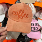 Corduroy Coffee Cap