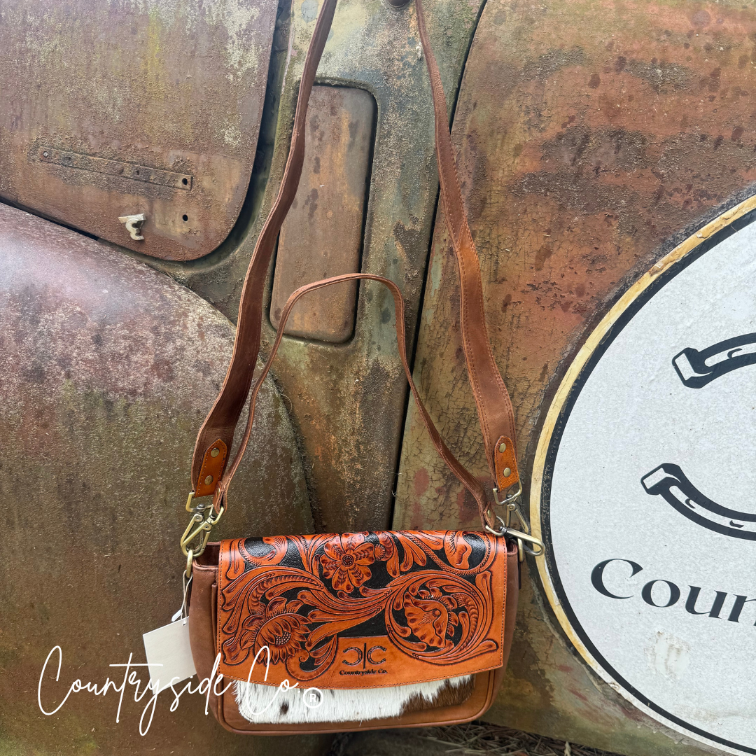 Grace Tooled Leather Purse
