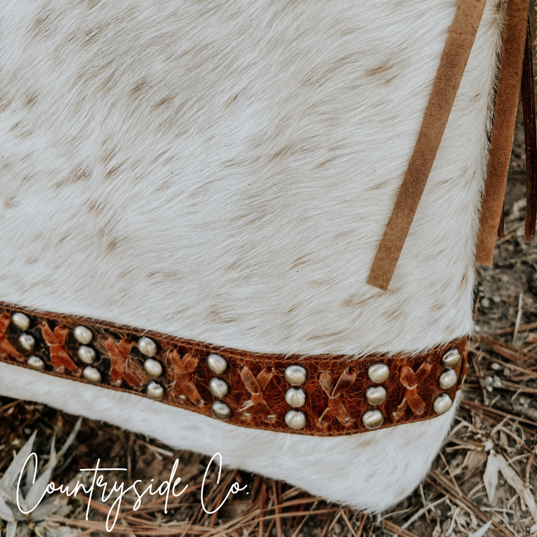 Couture Cowgirl Cowhide Leather Purse