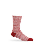 Crimson Marl Casual Crew Socks