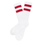 Crimson Retro Casual Crew Socks