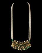 PS559 Hyderabadi / Nizami tirmani in fresh water pearls with chandbali( READY TO SHIP )