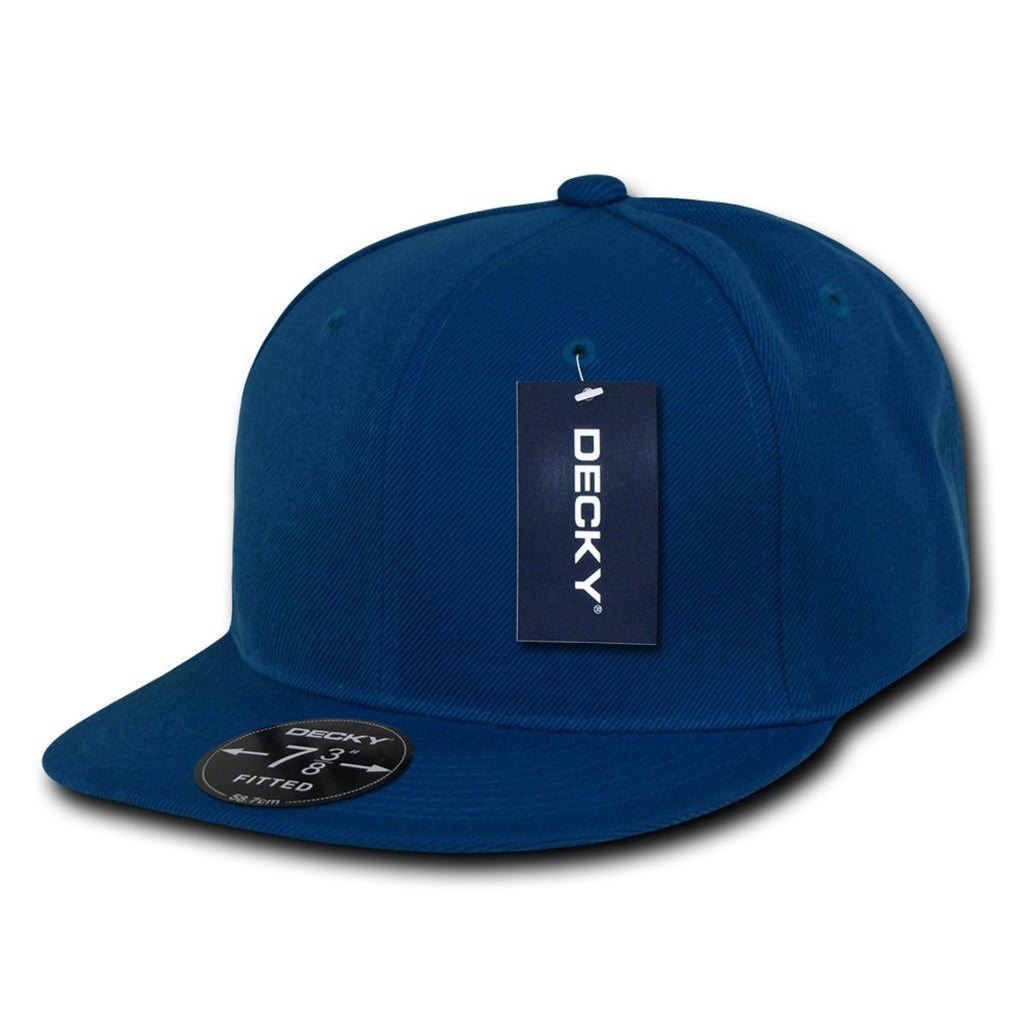 DECKY Retro Fitted Cap, Royal, 7 1/8