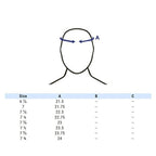 DECKY Retro Fitted Cap, Royal, 7 3/8