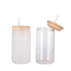 My Mental Breakdown words of affirmation 16oz Sublimation Printed Glass Can Tumbler With Straw, rubber bottom & Bamboo Lid