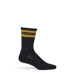 Branded Casual Crew Socks - Black