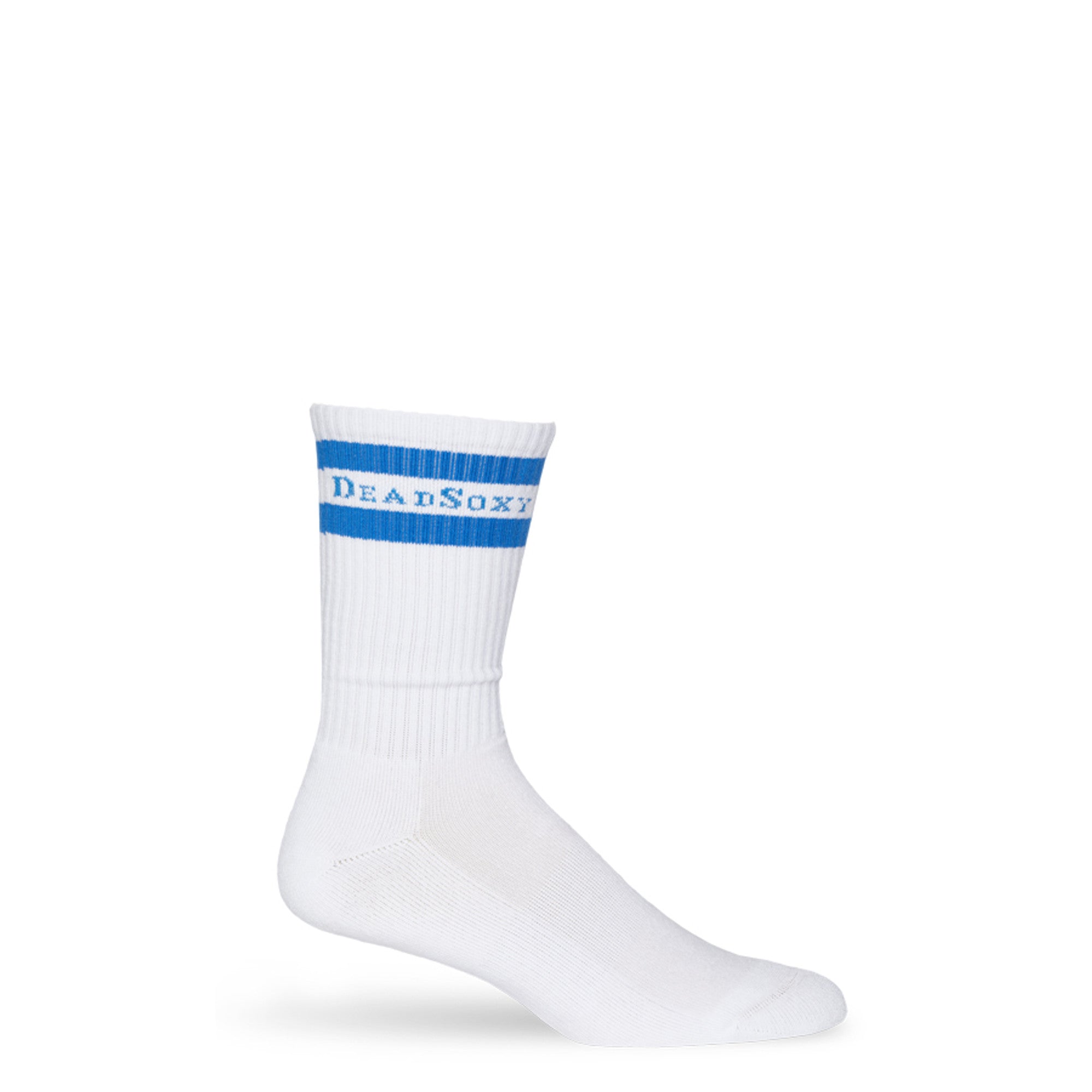 Branded Casual Crew Socks - White
