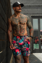 Men's Performance Training Shorts | 5.5"- Tropical Assassin