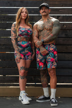 Men's Performance Training Shorts | 5.5"- Tropical Assassin