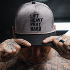 Lift Heavy. Pray Hard. Deadwood Camo Hydro - Snapback Hat