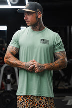 Loaded Leopard LHSG - Seafoam Green Tee