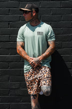 Loaded Leopard LHSG - Seafoam Green Tee