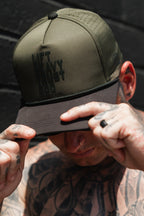 Lift Heavy. Trust God. Hydro - OD Green Snapback Hat