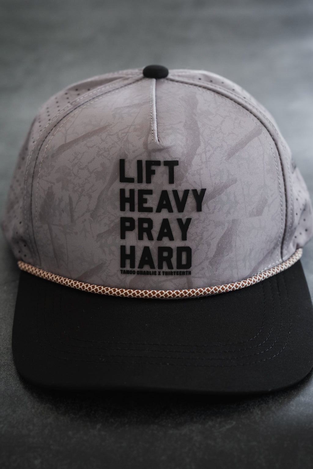 Lift Heavy. Pray Hard. Deadwood Camo Hydro - Snapback Hat