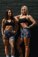 Women's High-Waisted Seamless Front Compression Training Shorts | Polly's Packing