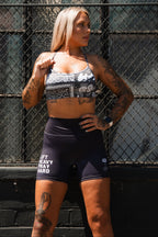 Women's High-Waisted Seamless Front Compression Training Shorts | Lift Heavy. Pray Hard.