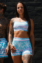 Straight Strap Sports Bra | Miami Vice Mayhem