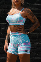 Straight Strap Sports Bra | Miami Vice Mayhem