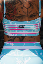 Straight Strap Sports Bra | Miami Vice Mayhem
