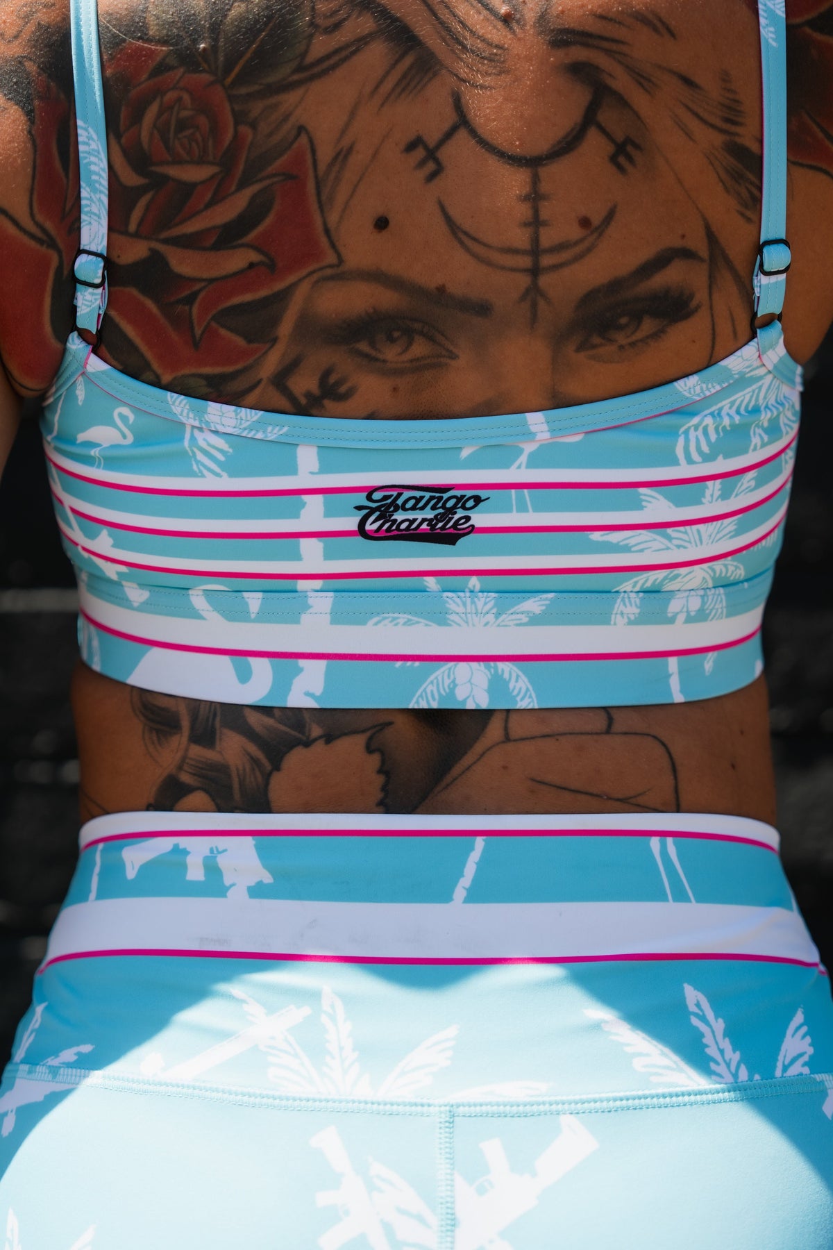 Straight Strap Sports Bra | Miami Vice Mayhem