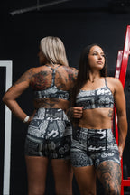 Y-Back Sports Bra | Pew Pew Paisley