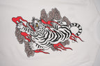 ET523 White Cloud Tiger Embroidered Tee