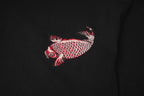 ET520 Red Koi Wave Rider Embroidered Tee