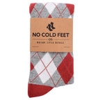 Burnt Orange Argyle Socks