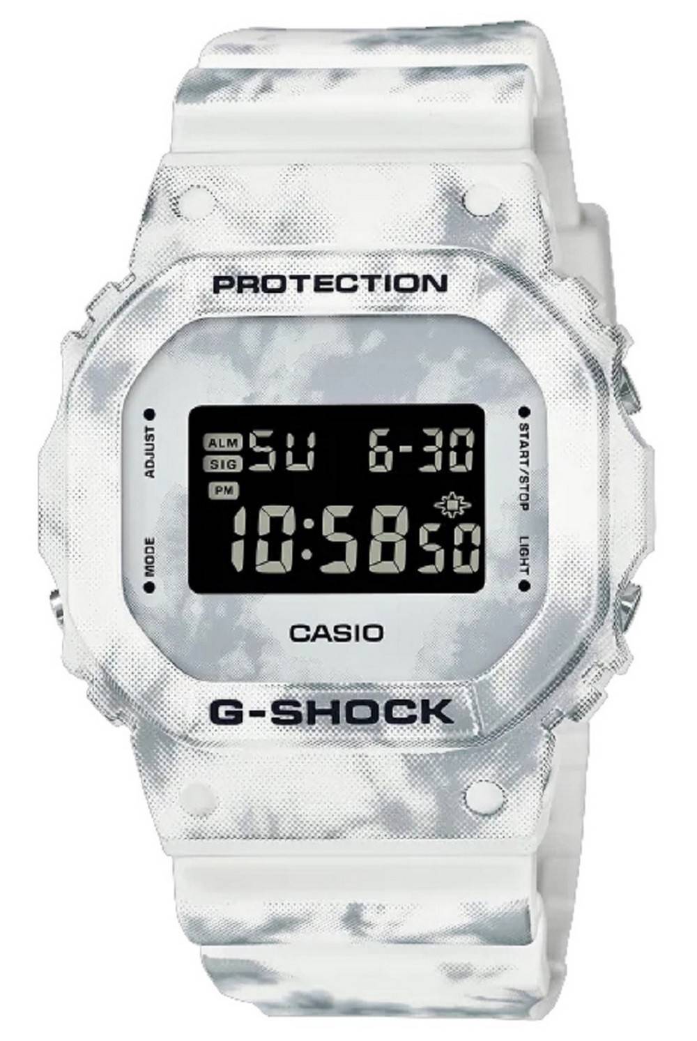 Casio G-Shock Digital Resin White Dial Quartz DW-5600GC-7 DW5600GC-7 200M Men's Watch
