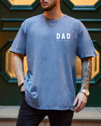 Dad Personalized est year Comfort Colors T Shirt (cali left chest)