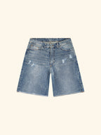 DIALLO DISTRESSED DENIM SHORT