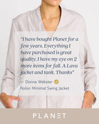 Nylon Minimal Swing Jacket - Black