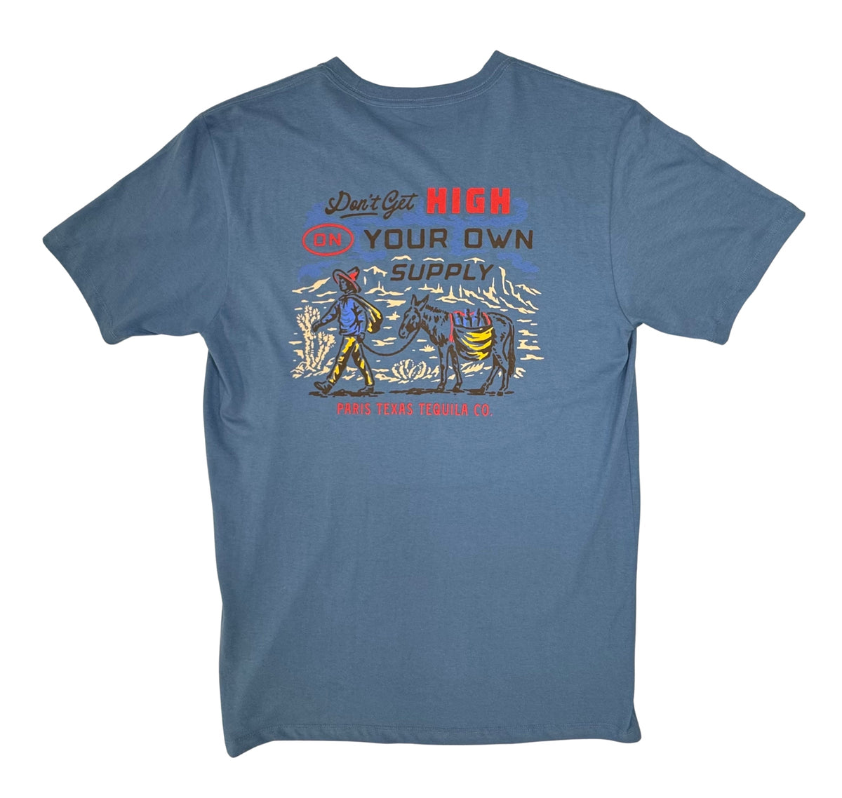 Don't Get High Pocket T-Shirt - Slate