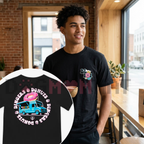 Donut Truck Graphic T-Shirt – Vintage Style Pastry Delivery Tee