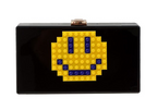 Pixelated Smiley Face Clutch Evening Bag