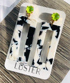 Black + White Rectangle Drops